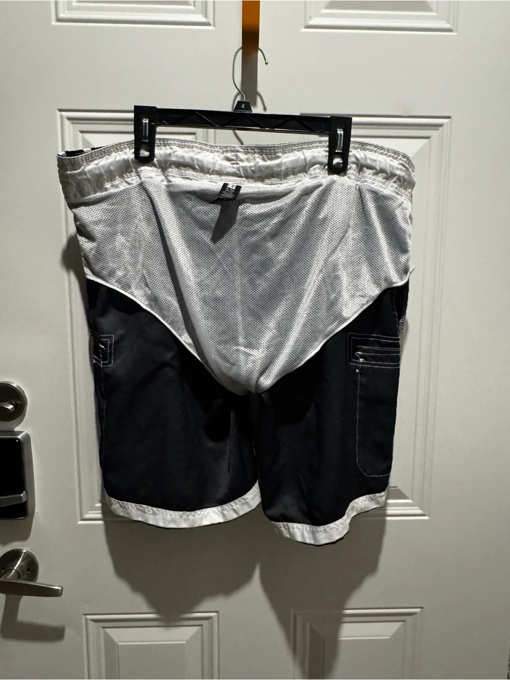 OP Black Swim Cargo Shorts with White Trim